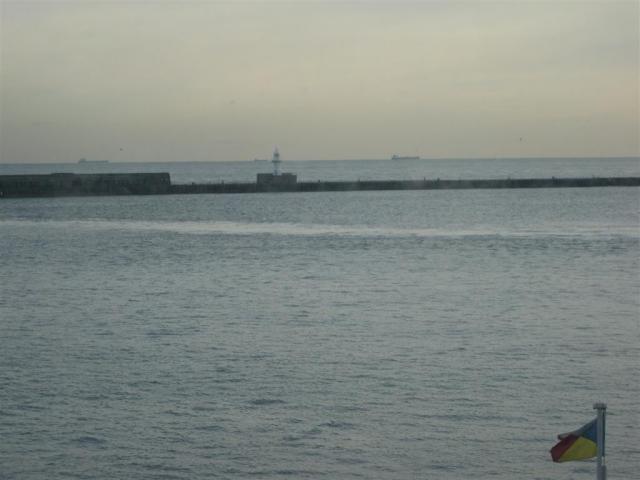 noch im Hafen - Rückfahrt